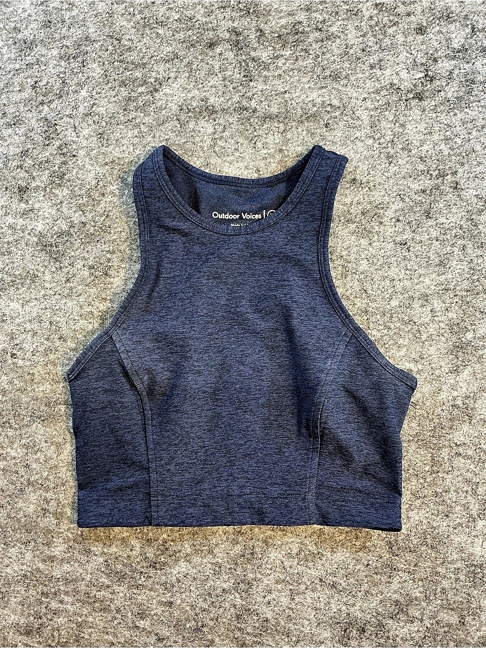 Outdoor Voices Athena Crop Top Women's Blue Athletic XS